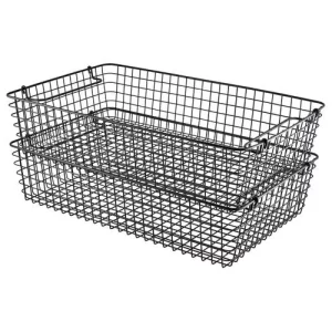 GenWare Wire Display Basket Black GN 1/1