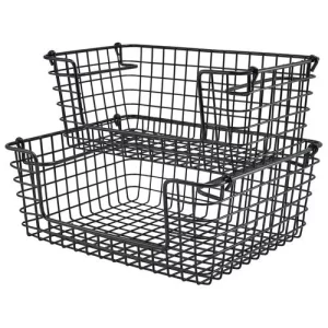 GenWare Wire Open Sided Display Basket Black GN 1/2