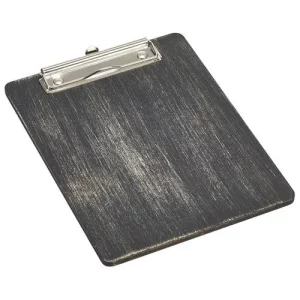 GenWare Wooden Menu Clipboard A5 Black 18.5 x 24.5 x 0.6cm/7.3 x 9.6 x 0.2"