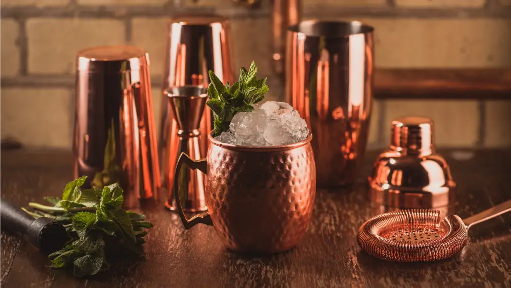 Image of Nevilles Copper barware and accessories-
 bar accessories guide