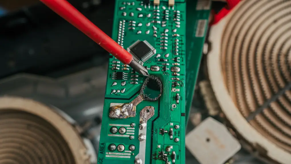 circuit board that overheats- troubleshoot catering equipment issues
