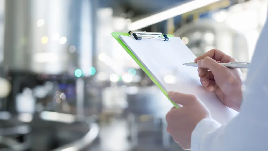 image of maintenance record keeping on a clipboard