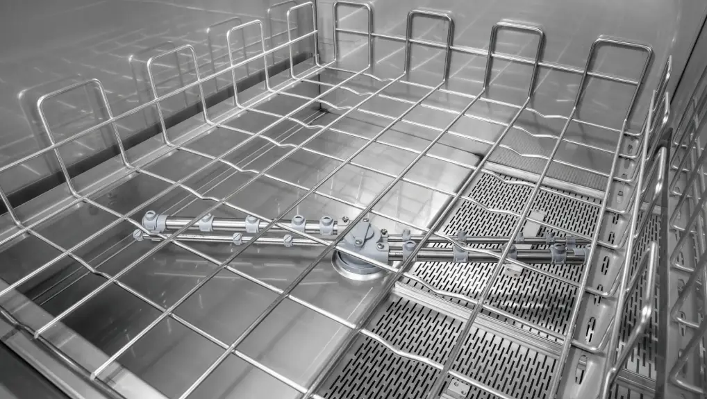 Image of inside a clean, well-maintenanced dishwasher 
Image by Prodis