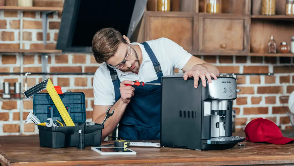 Image of coffee machine being maintenanced -
local catering supplier advantages