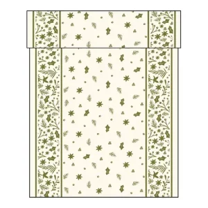 Swantex Cream Winter Foliage Tablerunner