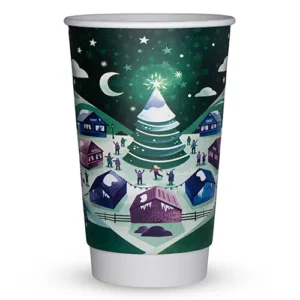 Vegware 89-Series Christmas Cup 450ml/16oz
