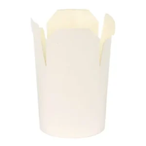 Dispo Round Food Pail White 770ml/26oz