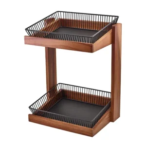 GenWare Acacia Wood Crate Stand