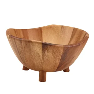 GenWare Acacia Wood Tripod Bowl 30cm/12"