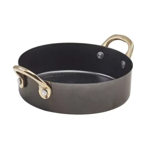 GenWare Black Vintage Steel Mini Casserole Dish 12.25 x 3.5cm/5 x 1.5"