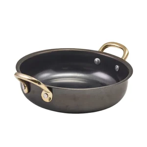 GenWare Black Vintage Steel Round Dish 15.5 x 4cm/6 x 1.5"