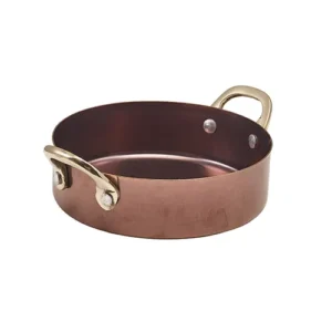 GenWare Copper Vintage Steel Mini Casserole Dish 12.25 x 3.5cm/5 x 1"