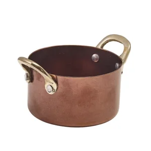 GenWare Copper Vintage Steel Mini Casserole Dish 9 x 5.25cm/3.5 x 2"