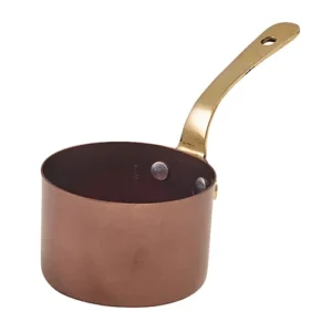 GenWare Copper Vintage Steel Mini Sauce Pan 9 x 5.25cm/3.5 x 2"