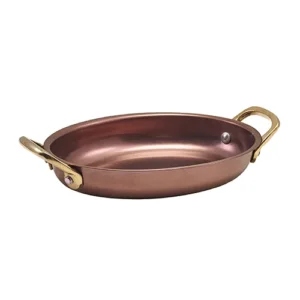 GenWare Copper Vintage Steel Oval Dish 16.5 x 12.5cm/6.5 x 5"
