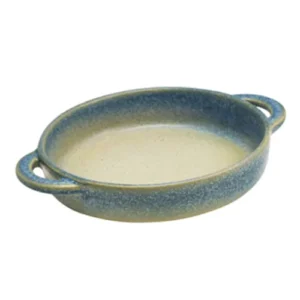 GenWare Forge Coast Stoneware Round Dish 14.5 x 13 x 3cm/6 x 5 x 1"