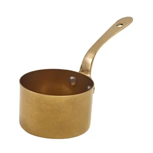 GenWare Gold Vintage Steel Mini Sauce Pan 7.8 x 4.5cm/3 x 2"