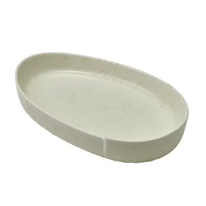 GenWare Kozo Porcelain Shiro Oval Plate 23cm/9"