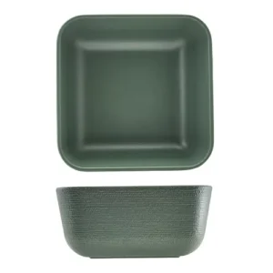 GenWare Melamine Green Jute Square Buffet Bowl 20cm/8"