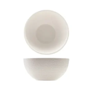 GenWare Melamine White Jute Buffet Bowl 15.5 x 7.5cm/6 x 3"