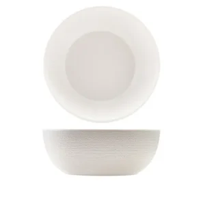 GenWare Melamine White Jute Buffet Bowl 20 x 7.5cm/8 x 3"