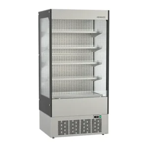 Hoshizaki Advance Multideck Refrigerator With Black And Clear Glass End Panels 435 Litres