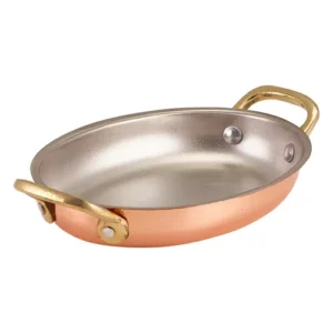 GenWare Copper Plated Oval Dish 16.5 x 12.5cm/6.50 x 4.92"