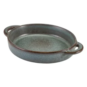 GenWare Forge Cove Stoneware Round Dish 14.5 x 13 x 3cm/5.71 x 5.12 x 1.18"