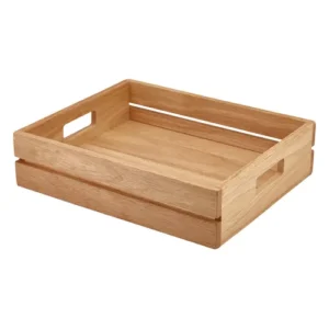 GenWare Hevea Wood Low Box/Riser GN 1/2