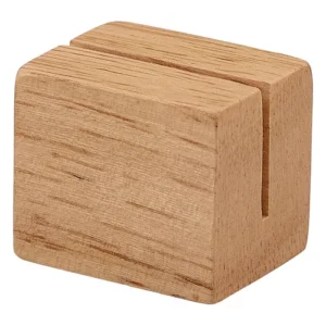 GenWare Hevea Wood Sign Holder 3 x 2.5 x 2.5cm/1.18 x 0.98 x 0.98"