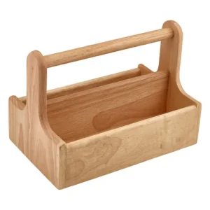 GenWare Hevea Wood Table Caddy