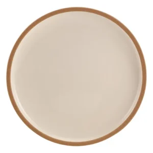 GenWare Kava Stoneware Coupe Plate White 23cm/9.06"