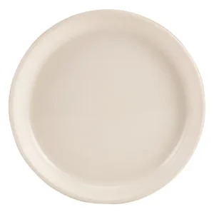 GenWare Kava Stoneware Ribbed Plate White 18cm/7.09"