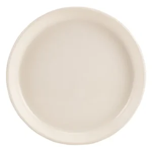 GenWare Kava Stoneware Ribbed Plate White 20cm/7.87"