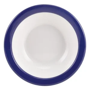GenWare Melamine Oatmeal Bowl Blue Band 15.2cm/5.98"