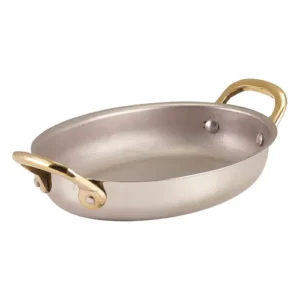 GenWare Stainless Steel Oval Dish 16.5 x 12.5cm/6.50 x 4.92"