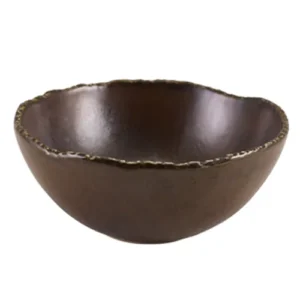 Genware Roko Porcelain Cinder Bowl Black 15cm/5.9"