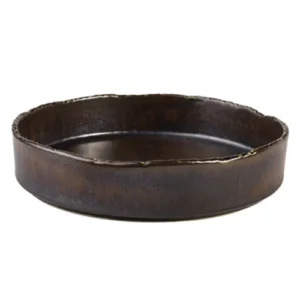 Genware Roko Porcelain Cinder Presentation Bowl Black 20.5cm/8.1"