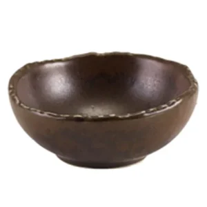 Genware Roko Porcelain Cinder Ramekin Black 60ml/2.1oz