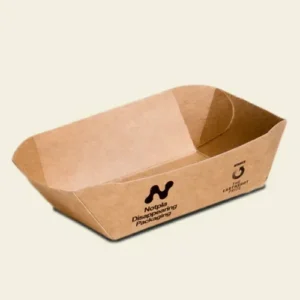 Notpla Curved Tray 10 x 7.6cm/4 x 3”