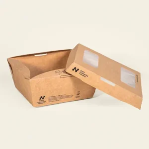 Notpla SeaView Salad Box Lid 15.2 x 12.7cm/6 x 5”