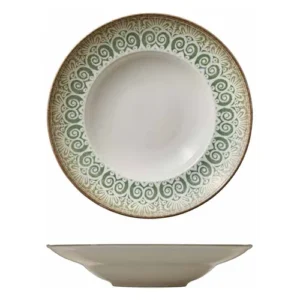Artis Soulmate Rimmed Bowl Jade 27.5cm/10.8"