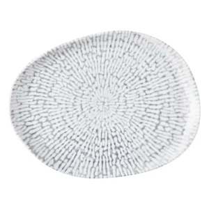 Churchill Super Vitrified Cascade Natural Rectangular Platter Indigo 26 x 20cm/10.25 x 7.88"