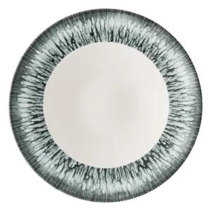 Churchill Super Vitrified Lume Profile Wide Rim Bowl Black 28cm/11"