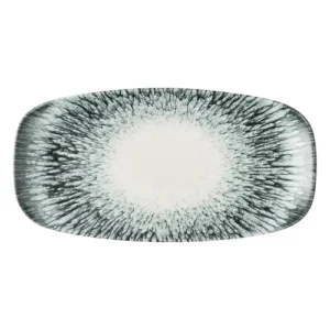 Churchill Super Vitrified Lume Rectangular Plate Black 29.85 x 15.24cm/11.75 x 6"