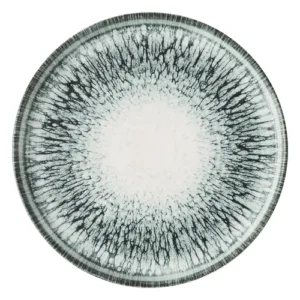 Churchill Super Vitrified Lume Walled Plate Black 21cm/8.25"