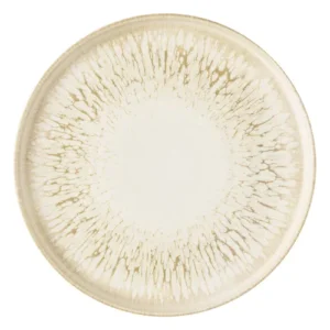 Churchill Super Vitrified Lume Walled Plate Natural 26cm/10.25"