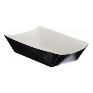 Go-Pak Meal Tray Black 17 x 9.7cm/6.7 x 3.8"