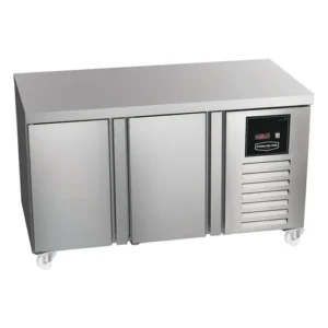 Sterling Pro Green 2 Door Freezer Counter Plain Top