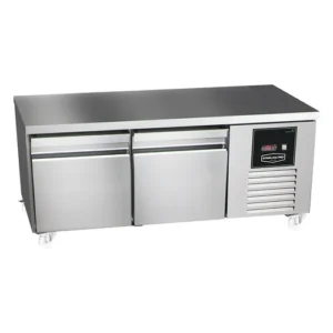 Sterling Pro Green 2 Door Stainless Steel Low Height Fridge Counter 2 x 2/3 Drawers